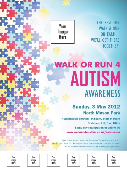 Autism Awareness Logo Flyer Product Front