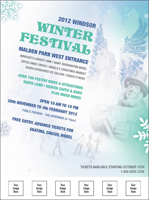 Winter Festival Logo Flyer