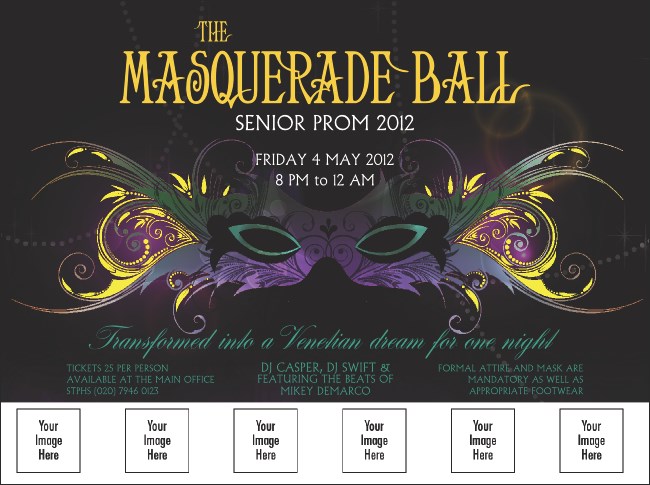 Masquerade Ball Logo Flyer