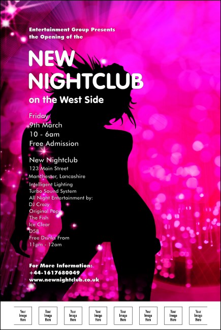 Nightclub Pink Poster