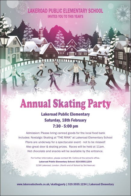 Skating Party Poster