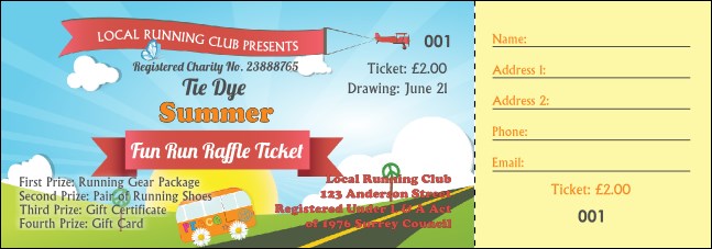 Hippie Raffle Ticket Product Front