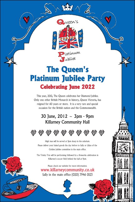 Queen's Platinum Jubilee Poster 02 Product Front