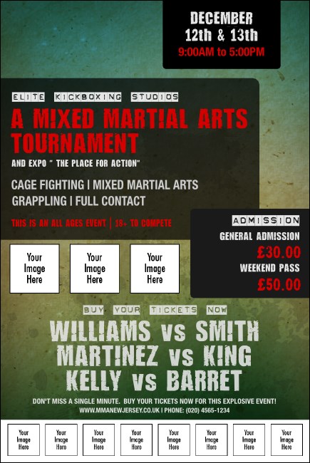 Contemporary Mixed Martial Arts Poster