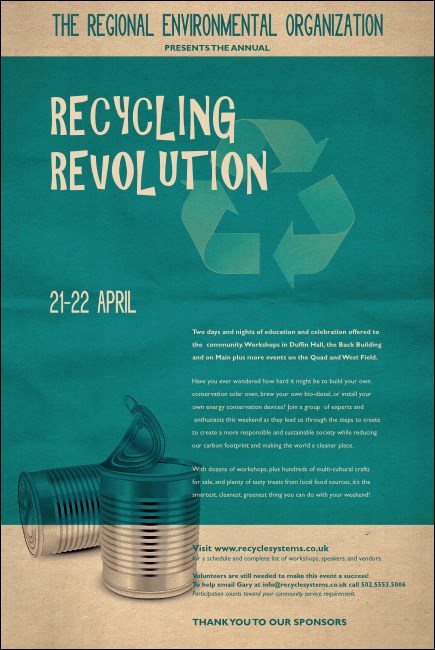 Recycling Symbol Poster
