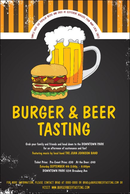 Burgers and Beer Poster Product Front