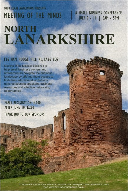 North Lanarkshire Poster Product Front