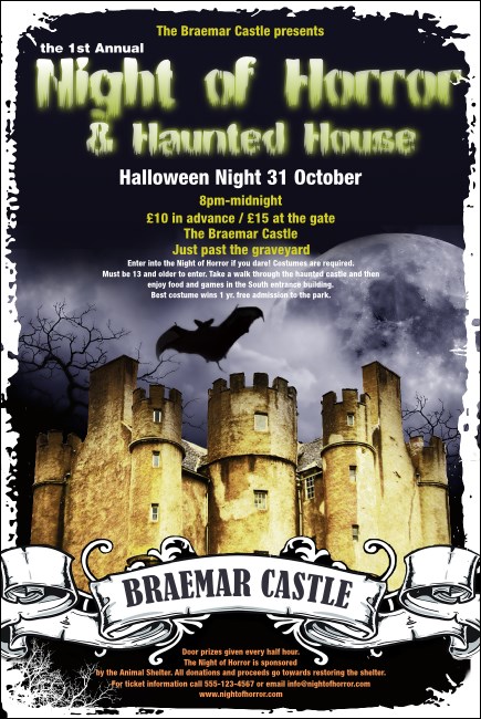 Castle Braemar Halloween Poster