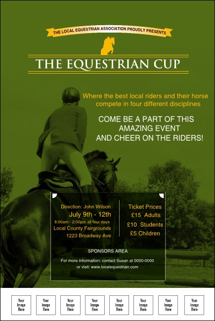 Equestrian Logo Poster