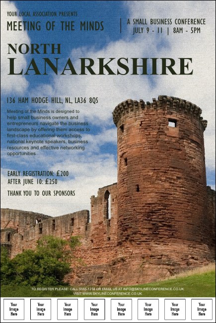 North Lanarkshire Logo Poster Product Front