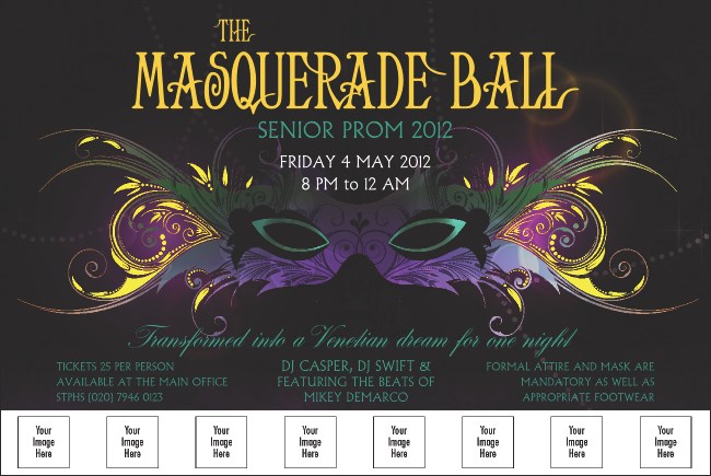 Masquerade Ball Logo Poster