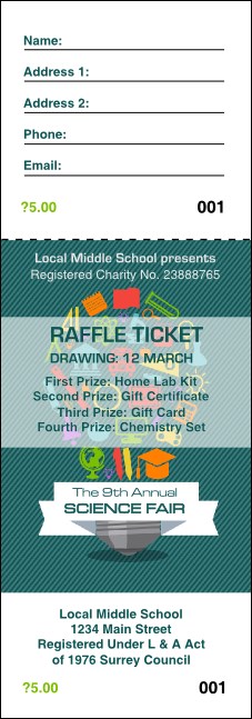 Science Fair Raffle Ticket