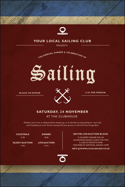Sailing Logo Poster Product Front