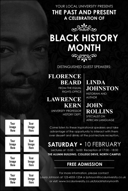 Black History Month Logo Poster Product Front
