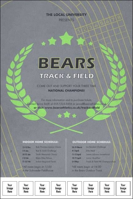 Track and Field Logo Poster Product Front
