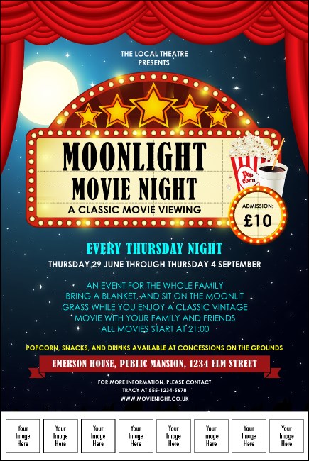 Movie Night Logo-Poster