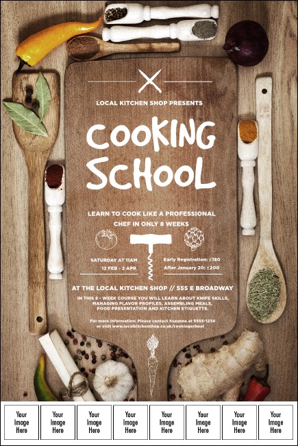 Cooking School Logo Poster