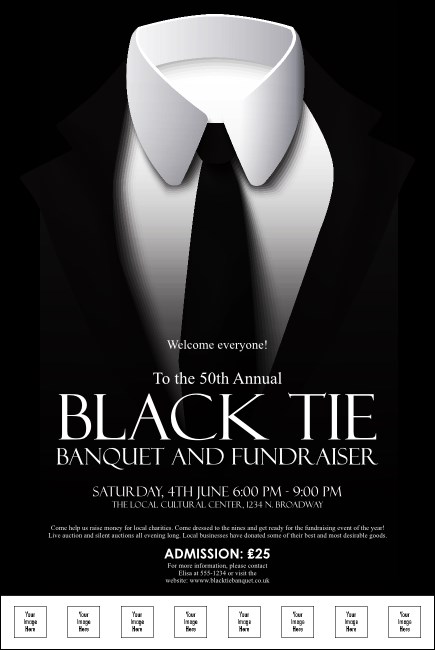 Black Tie Logo Poster Product Front