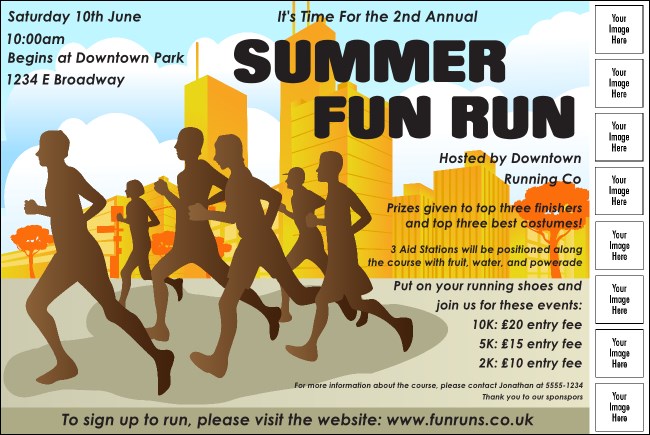Fun Run Logo Poster