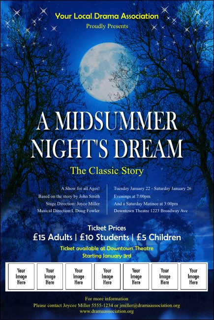 Midsummer Night's Dream Logo Poster