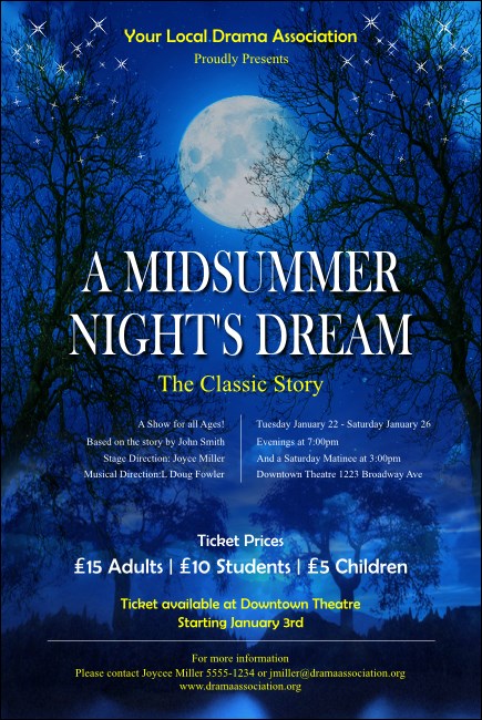 Midsummer Night's Dream Poster