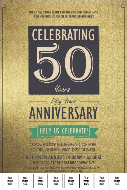 50th Anniversary Logo Poster