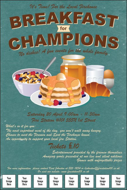 Breakfast Logo Poster