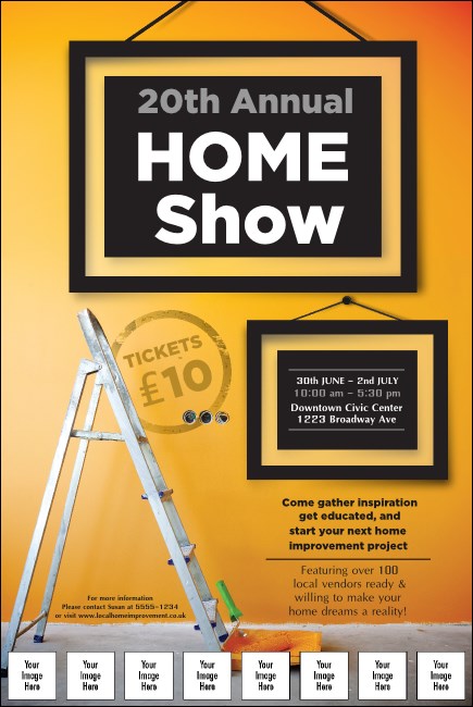 Home Makeover Logo Poster