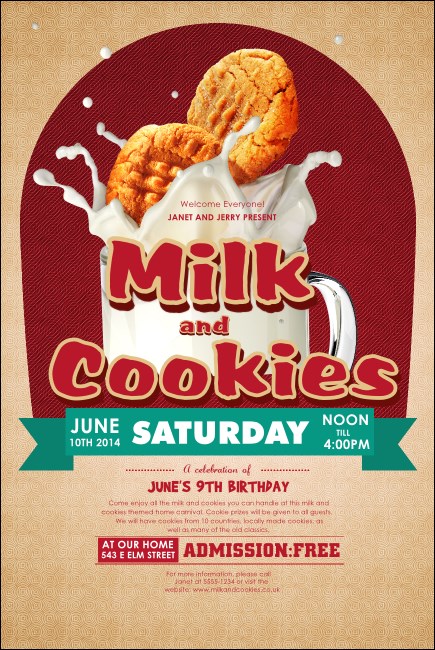 Milk & Cookies Poster