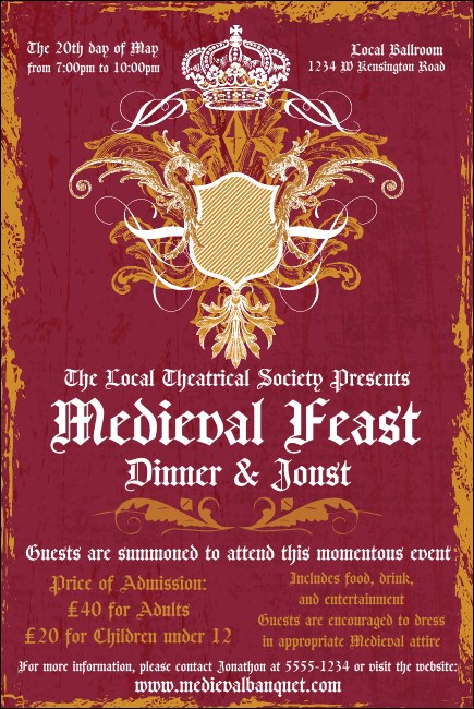 Medieval Banquet Poster