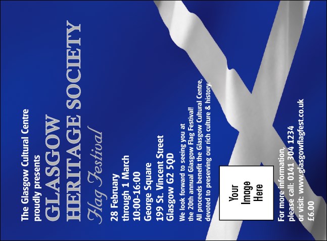 Scottish Flag Invitation Product Front