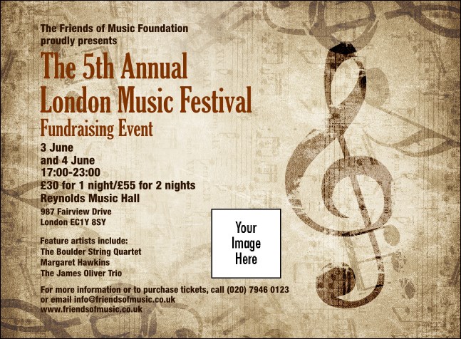 Music Festival 2 Invitation Product Front