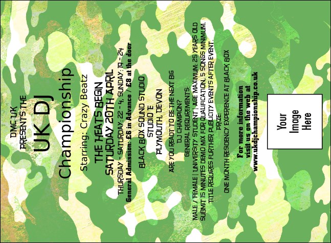 Camouflage Invite Product Front