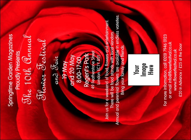 Red Rose Invitation Product Front