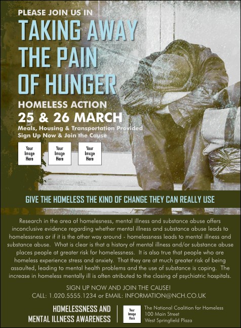 Homeless & Hungry Invitation Product Front