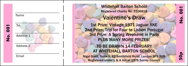 Valentine's Day Raffle 001 Product Front