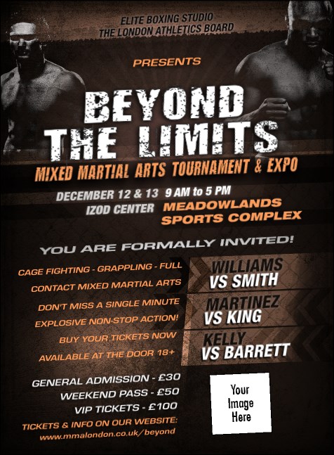 MMA Main Event Invitation (Brown) Product Front