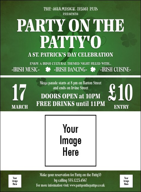 St. Patrick's Day Shamrock Invitation