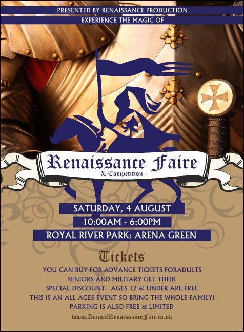 Renaissance Fair Armor Invitation