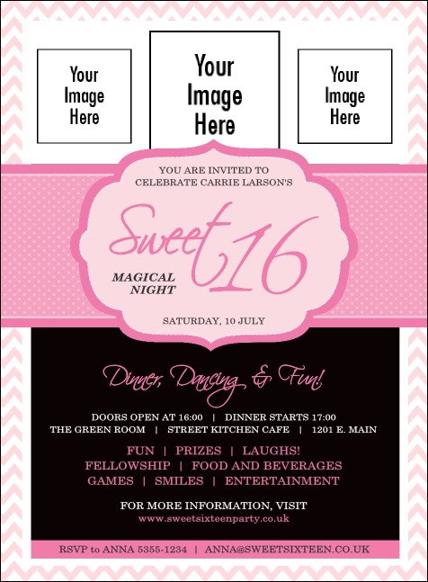 Sweet 16 Invitation