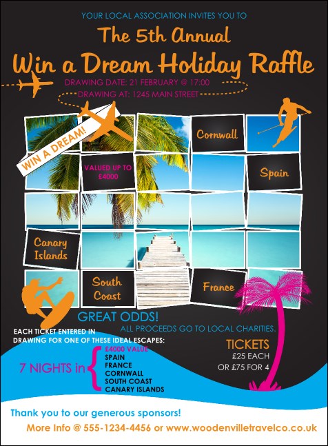 Win a Vacation Invitation Product Front