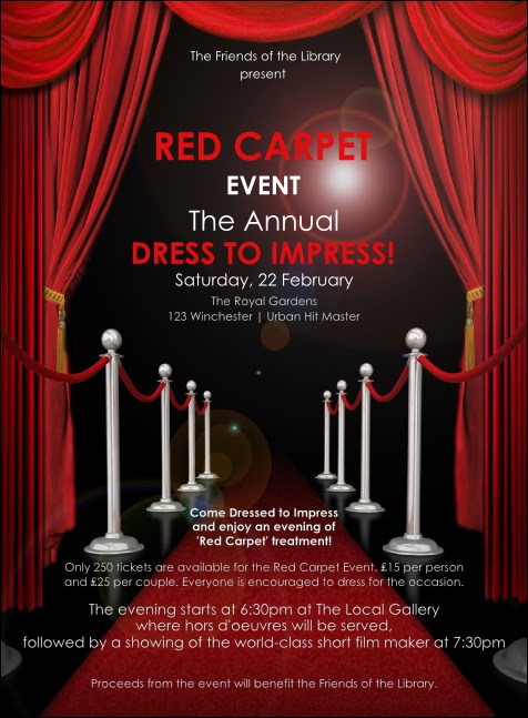 Red Carpet Invitation