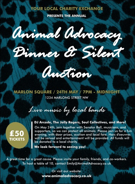 Animal Print Invitation