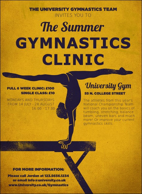 Gymnastics Invitation