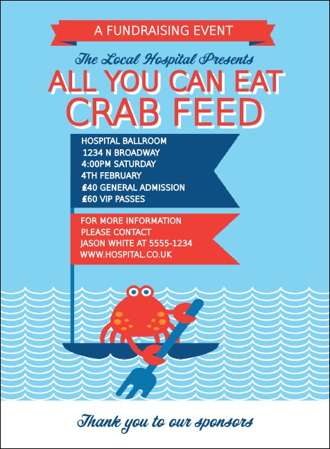 Crab Feed Invitation