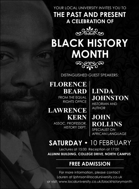 Black History Month Invitation