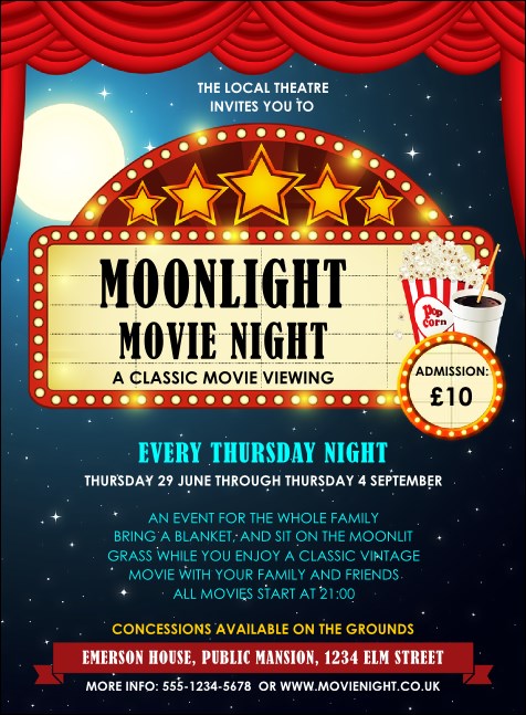 Movie Night Invitation