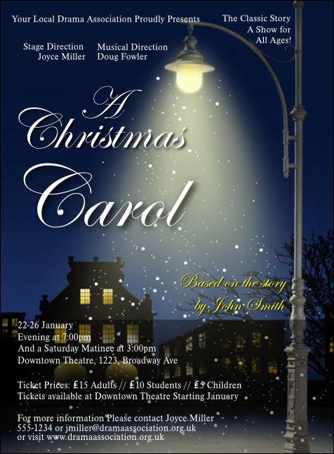 Christmas Carol Invitation