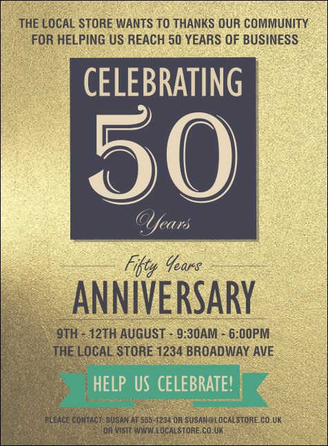 50th Anniversary Invitation