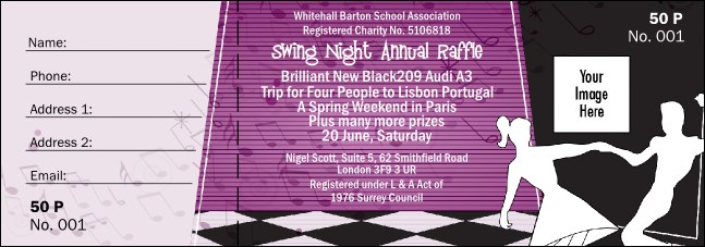 Swing Dance Purple Raffle